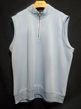 Johnnie-O JMVT1270 1/4 Zip Performance Vest - Gulf Blue - Sz L*